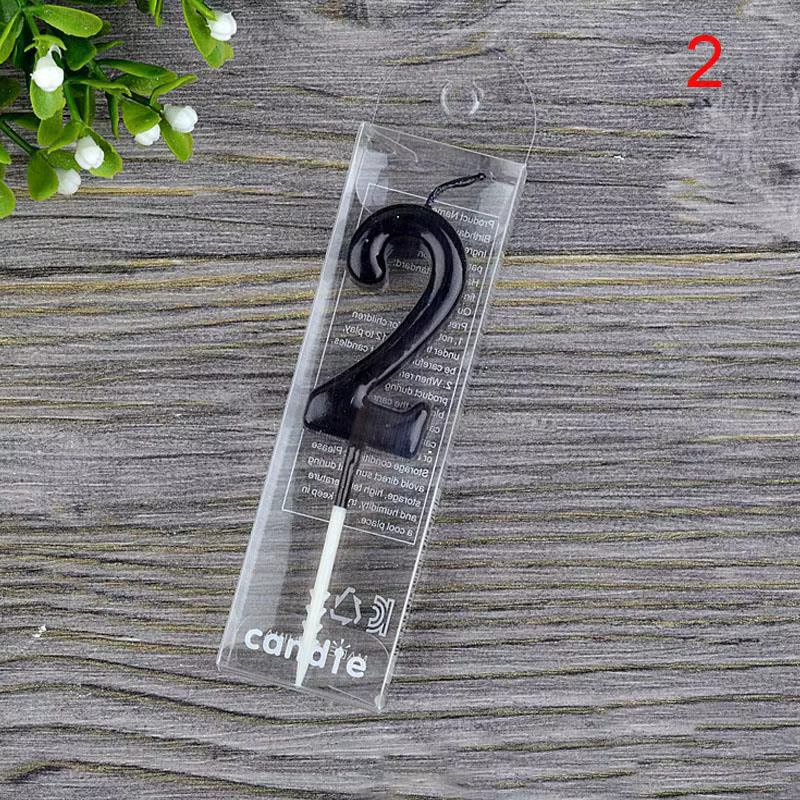 Bougies d'anniversaire numéro 1 2 3 4 5 6 7 8 9 0, couleur noire, bougies d'anniversaire pour enfant