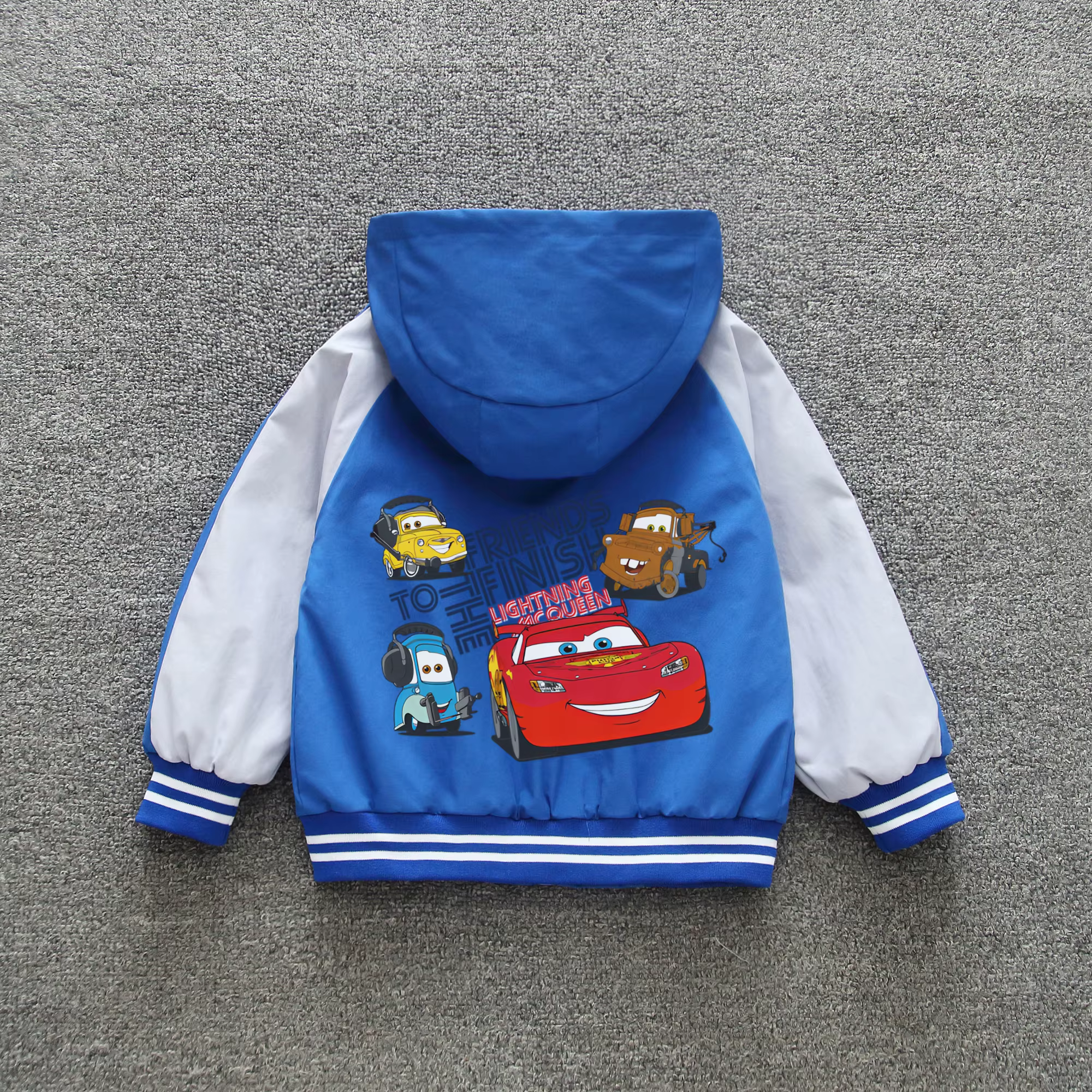 Vêtements pour bébés Cars Lightning McQueen, collection printemps 2026, veste à capuche pour tout-pe