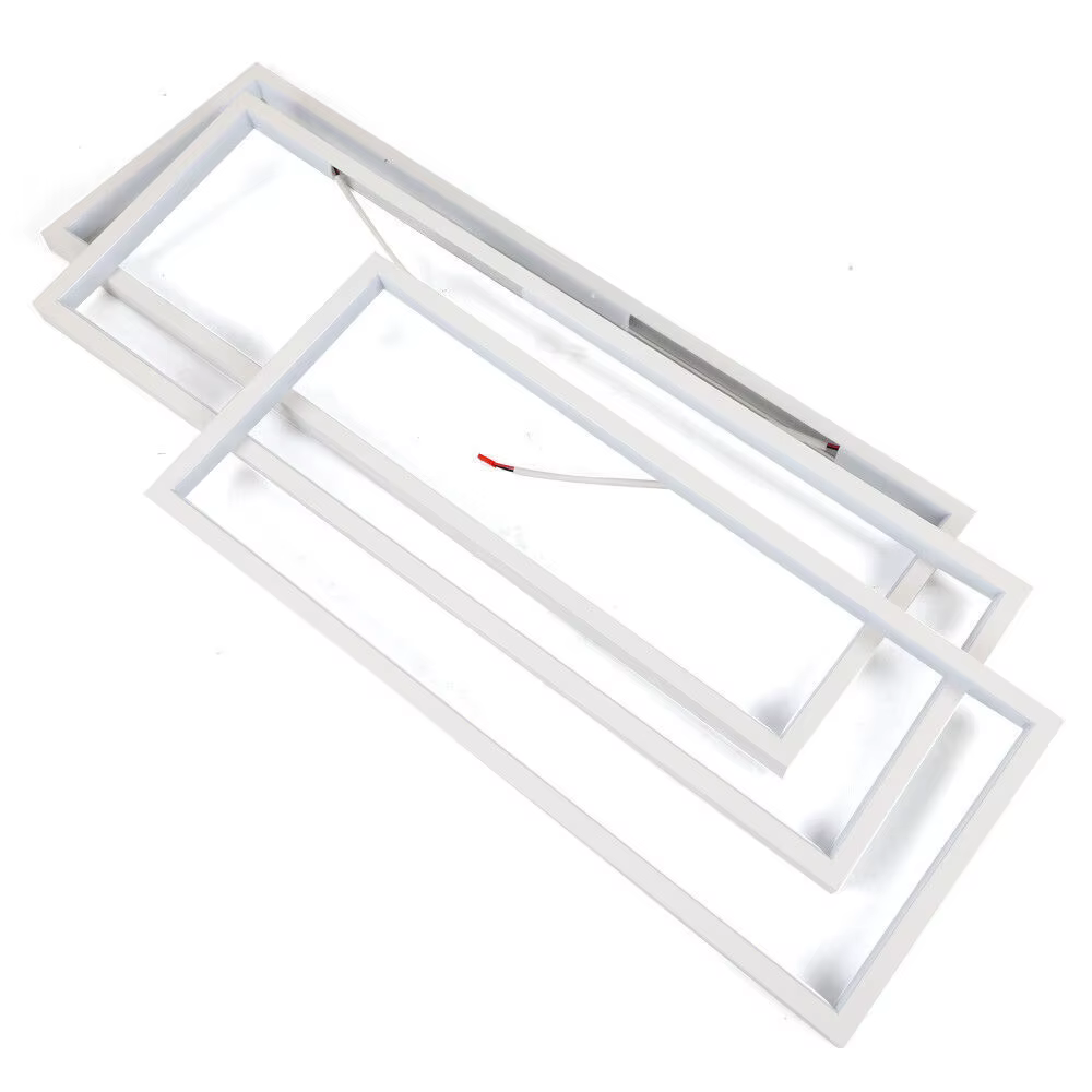 LOYALHEARTD-Plafonnier LED Carré au Design Moderne, Luminaire Décoratif de Plafond, à Intensité Régl