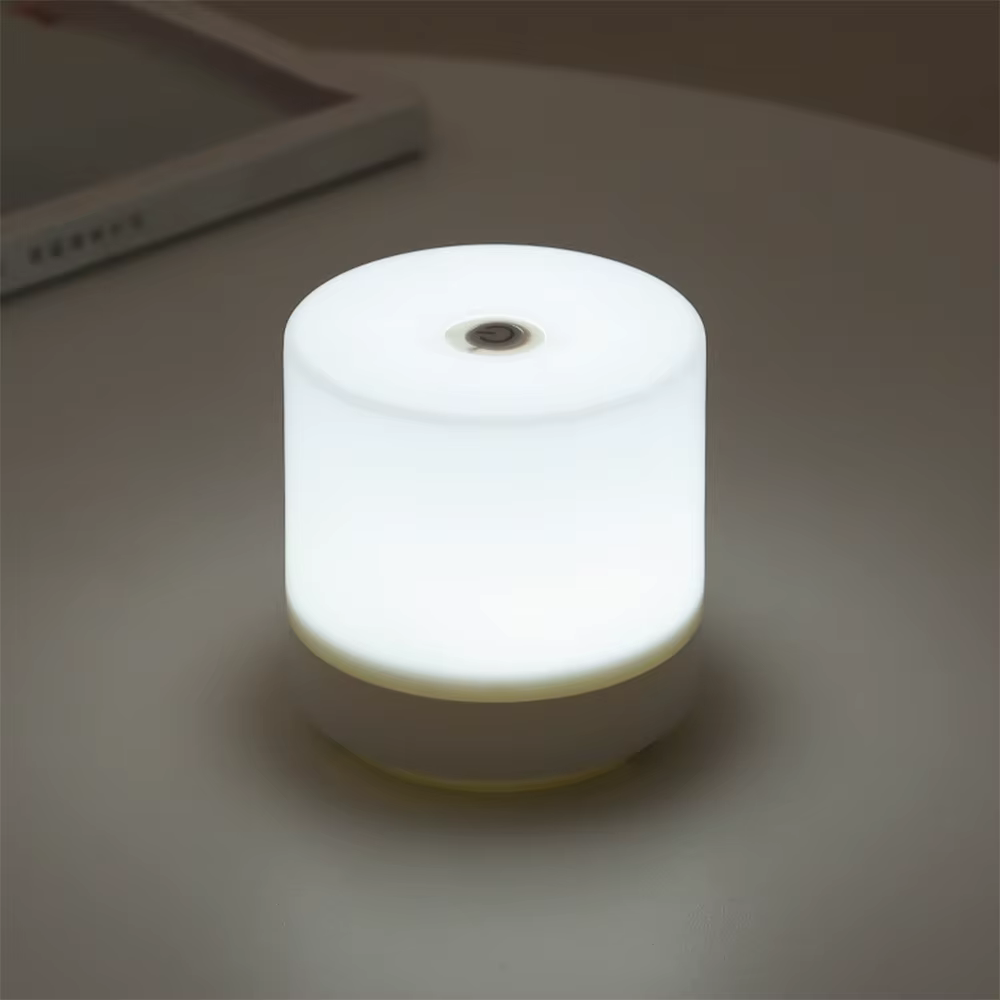 Lampe de chevet LED tactile Rechargeable, 3 couleurs, USB, gradation continue, veilleuse, Protection