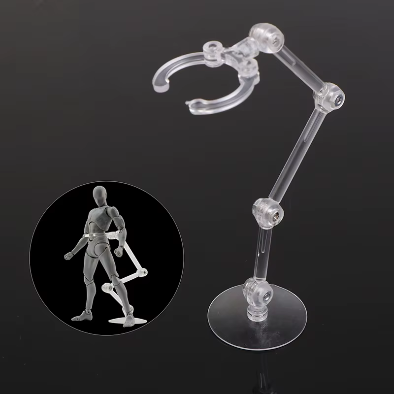 Support transparent pour figurine d'action, socle de piédestal pour SH Figuart, présentoir de modèle