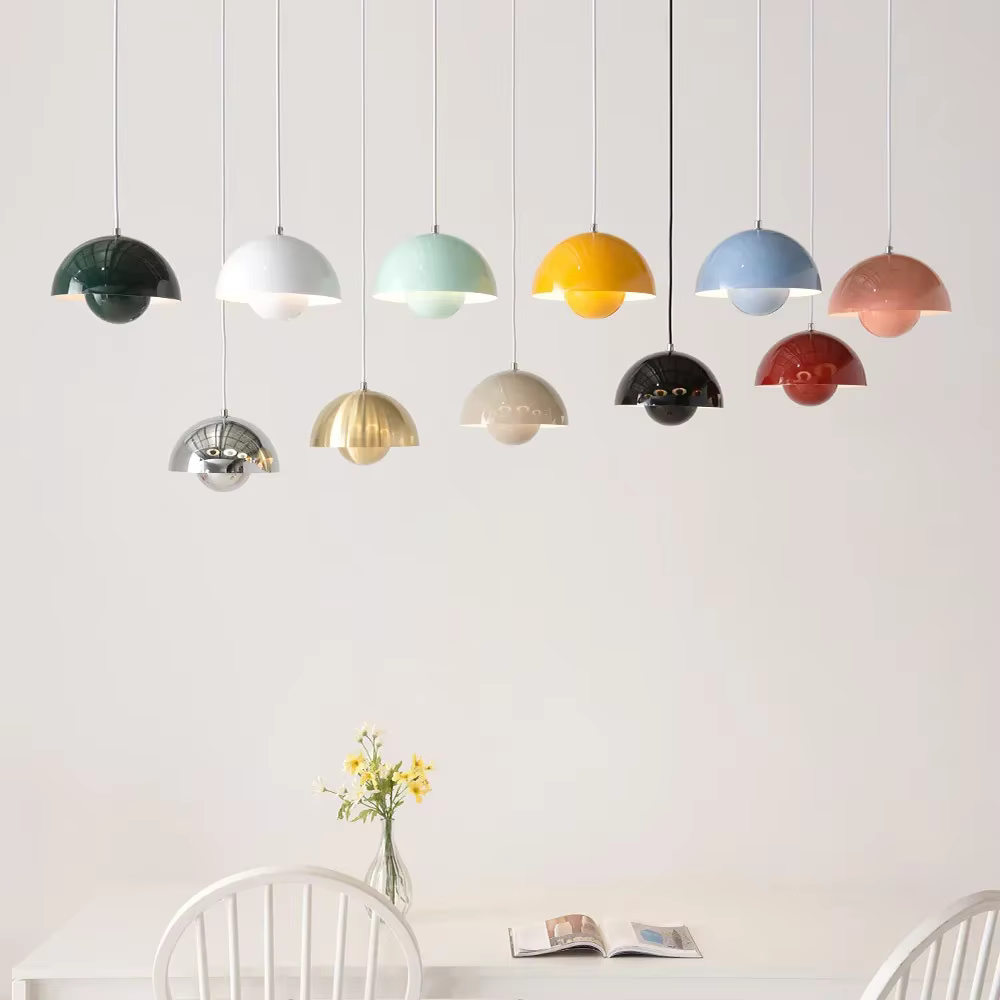 23 cm lustre créatif chambre étude Restaurant lampes suspendues lampe décorative multicolore en opti