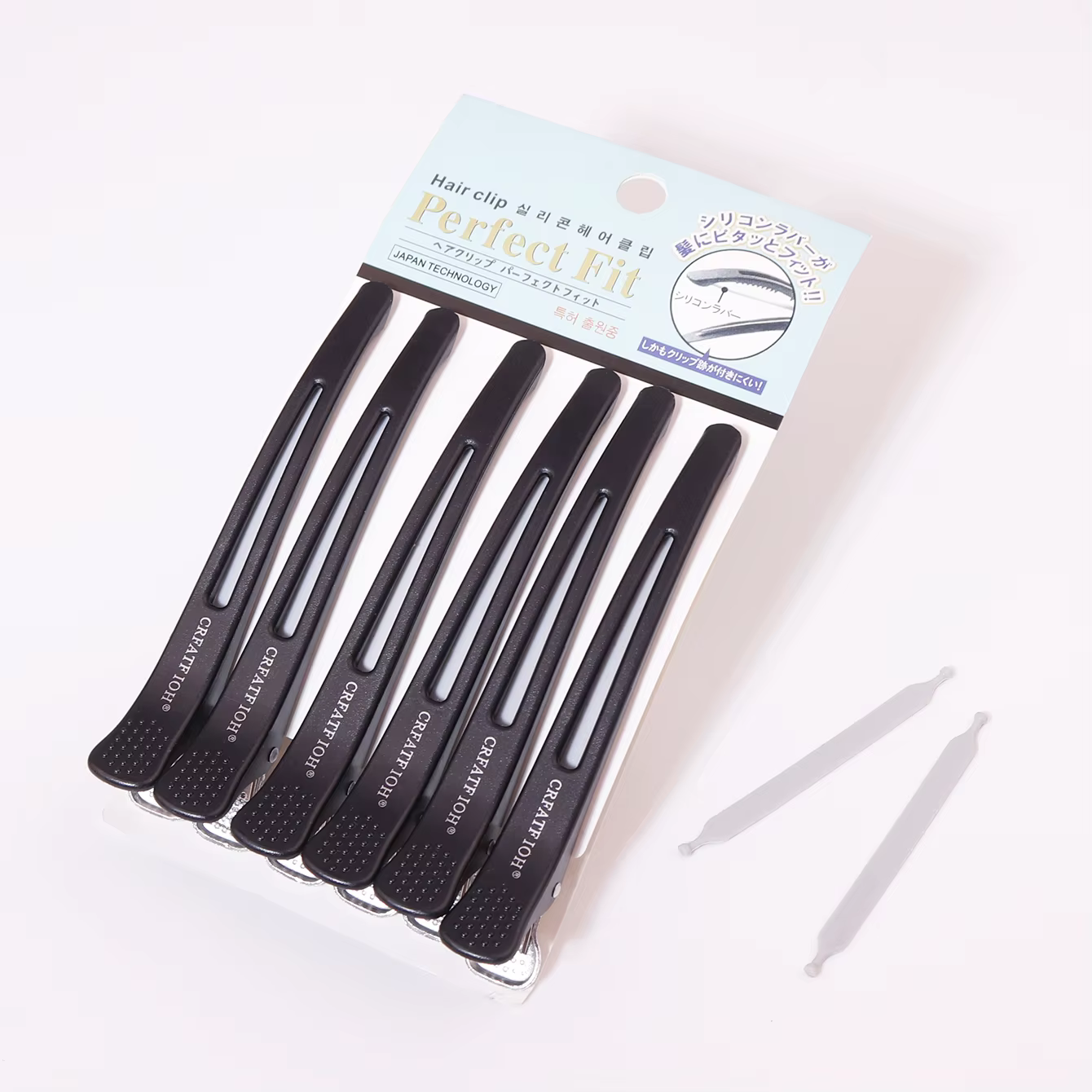 Épingle à cheveux longue à pince sans couture, 6 pièces, épingles à cheveux sans pli, épingle à chev