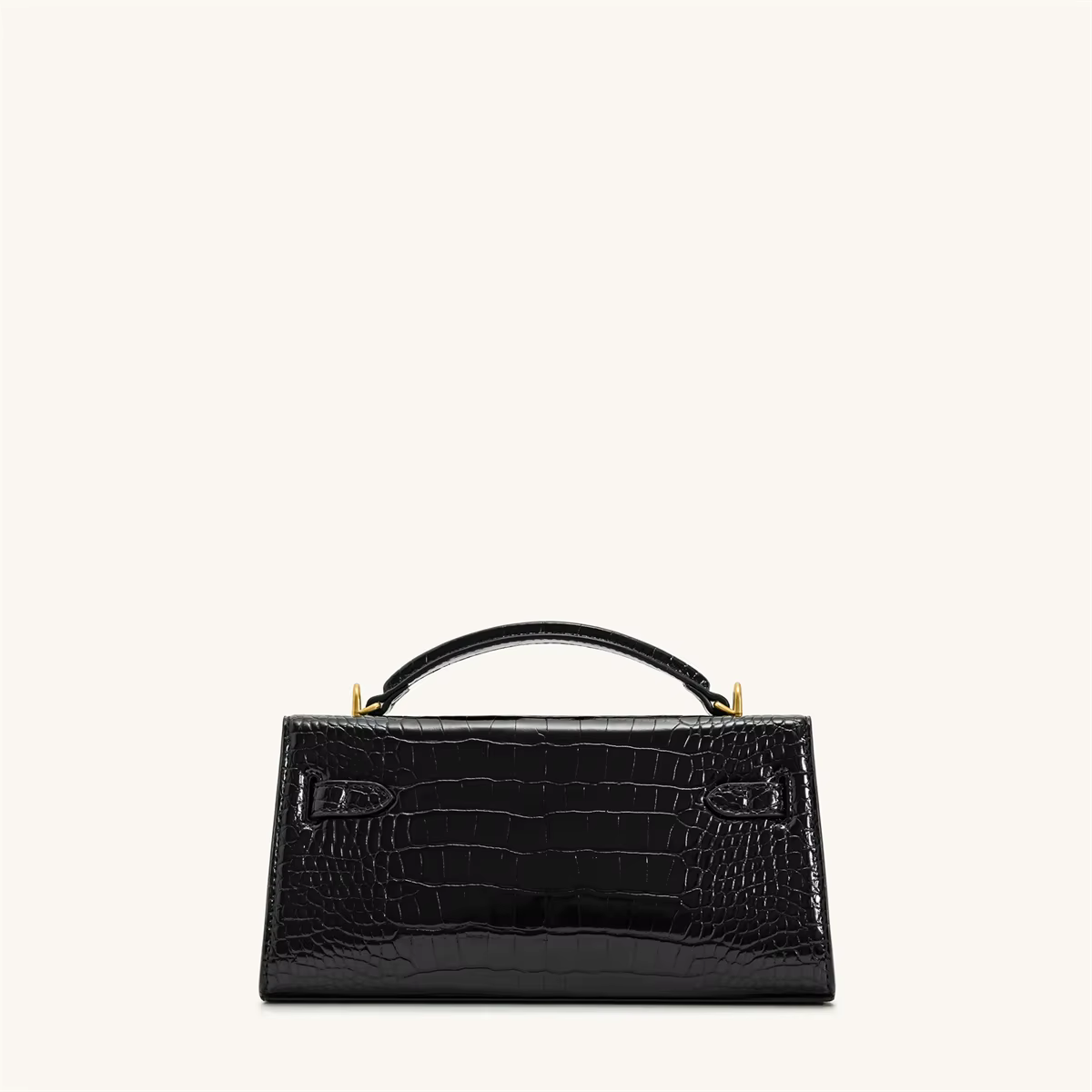 Sac à main de luxe en cuir et tissé avec boucle métallique vintage, poignée courte élégante, sac fou
