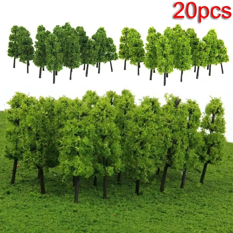 10/20/30 pièces faux arbres artificiels miniatures arbre paysage chemin de fer décoration bâtiment p
