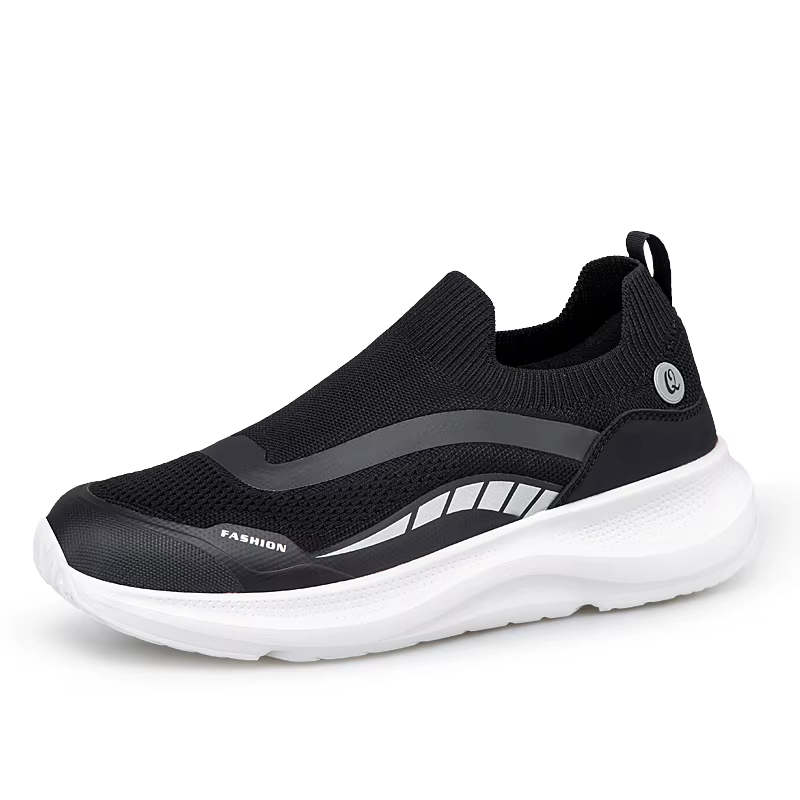 Chaussures de marche à enfiler pour hommes, respirantes, en maille, chaussures de sport avec semelle
