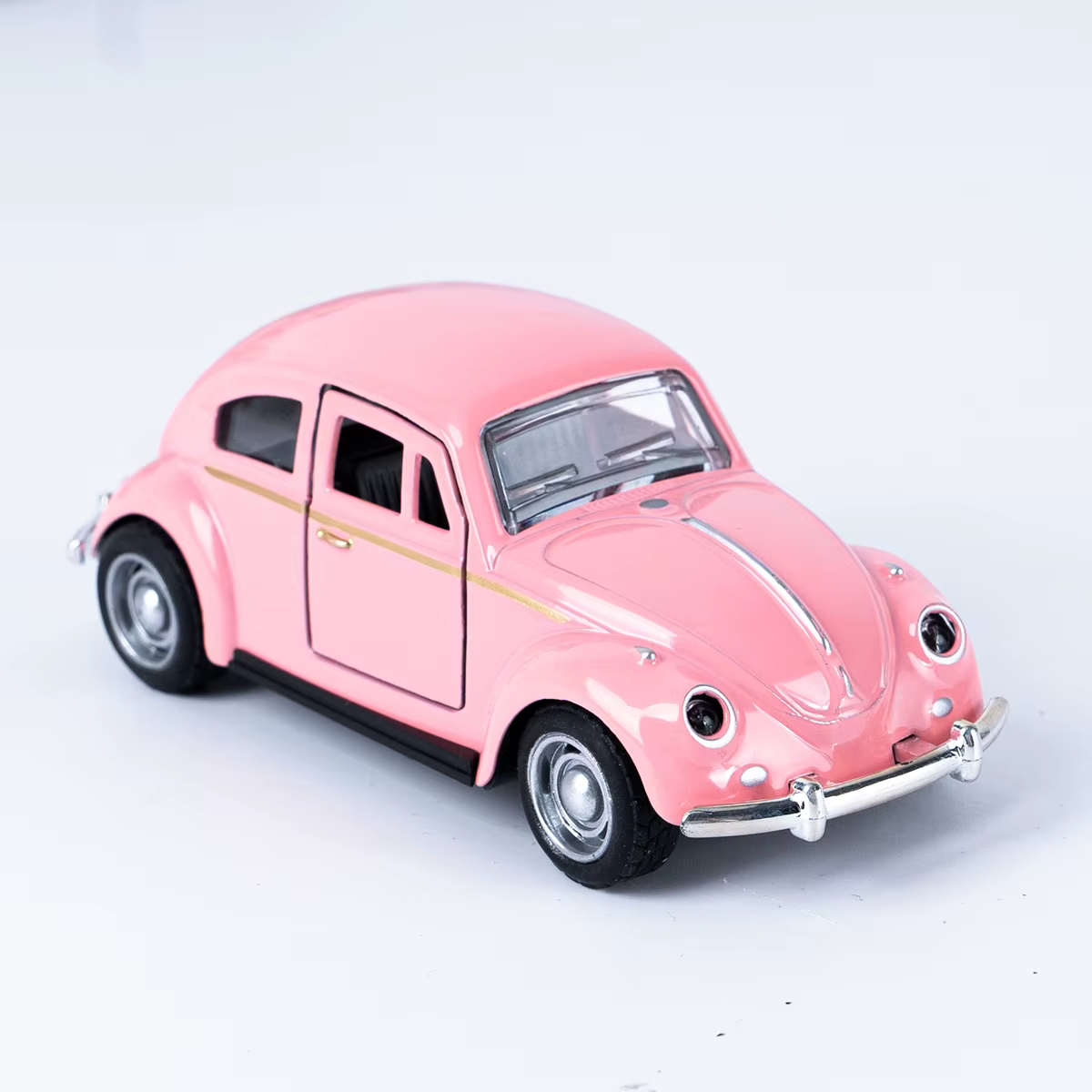 Classique 1: 36 tour alliage Double porte rétro coccinelle voitures modèle garçons et enfants jouets