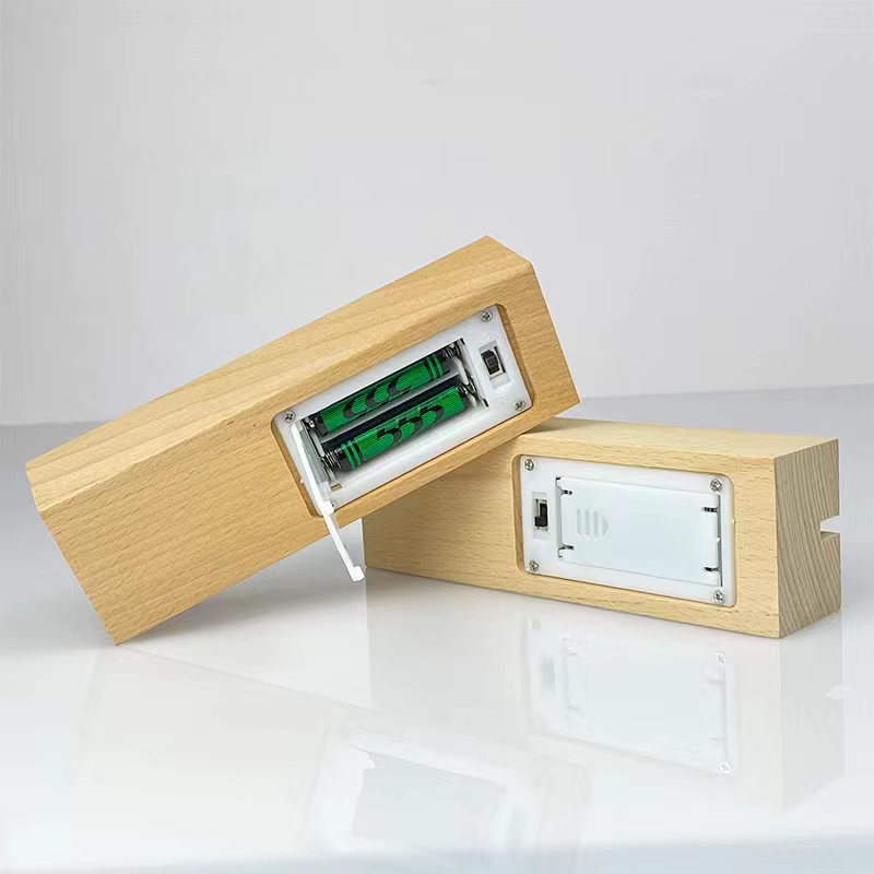 Présentoir de veilleuses 3D en bois à base de Led acrylique de 5mm, avec lumières Led, alimenté par