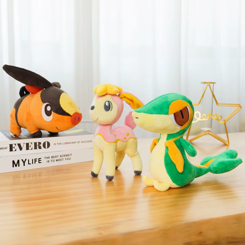 Jouets en peluche Pokemon, 41 styles, Victini Tepig Deerling Nivy Emolga, Machine à griffes Kawaii, 