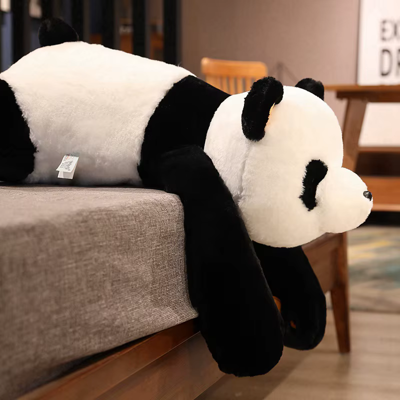 Jouets en peluche Panda géant 60cm-120cm, oreiller de sommeil doux, ours Animal de dessin animé, pou