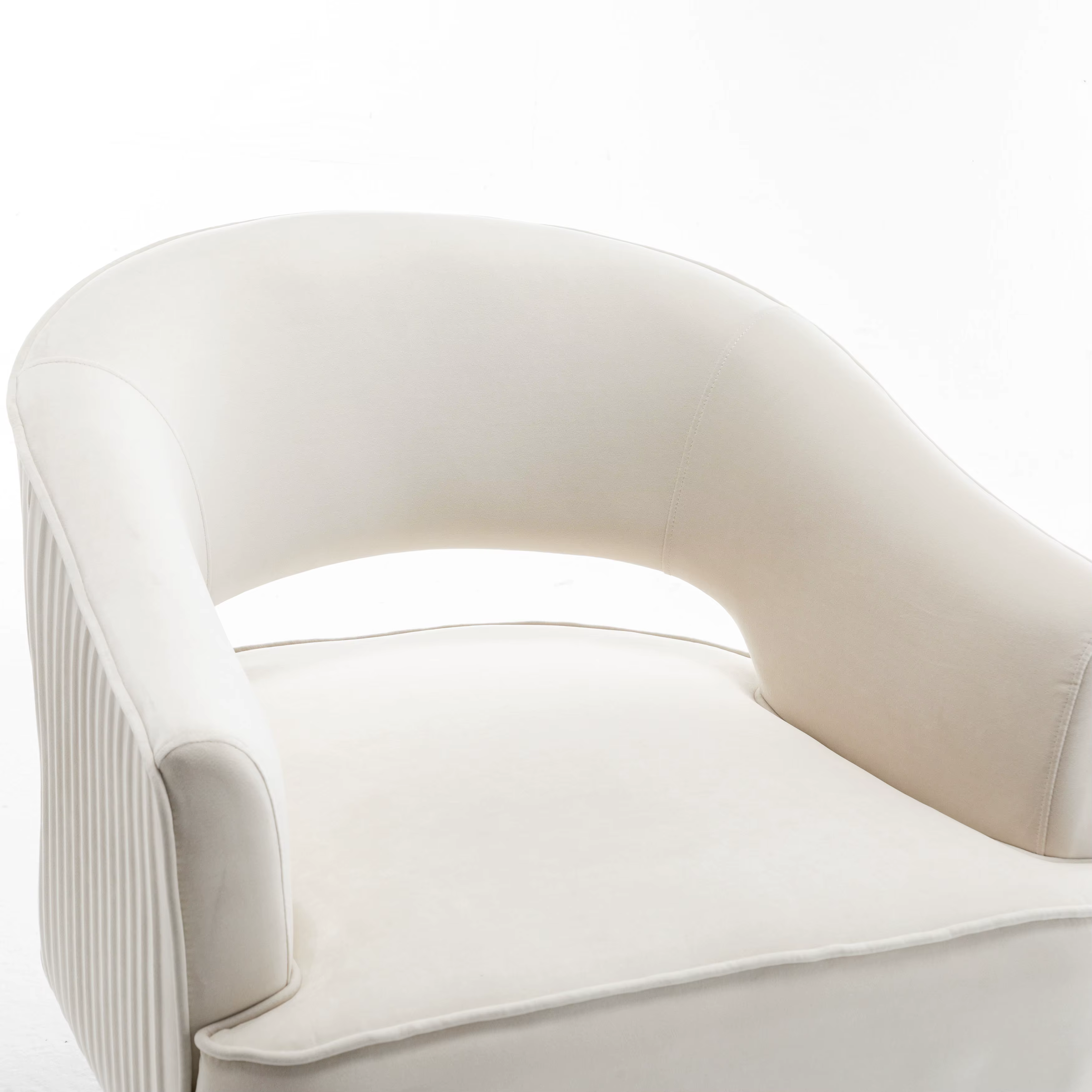 SEYNER-Fauteuil à Bras en Velours, Chaise de Chambre à Coucher, Meubles de Salon, Canapé Simple Nord