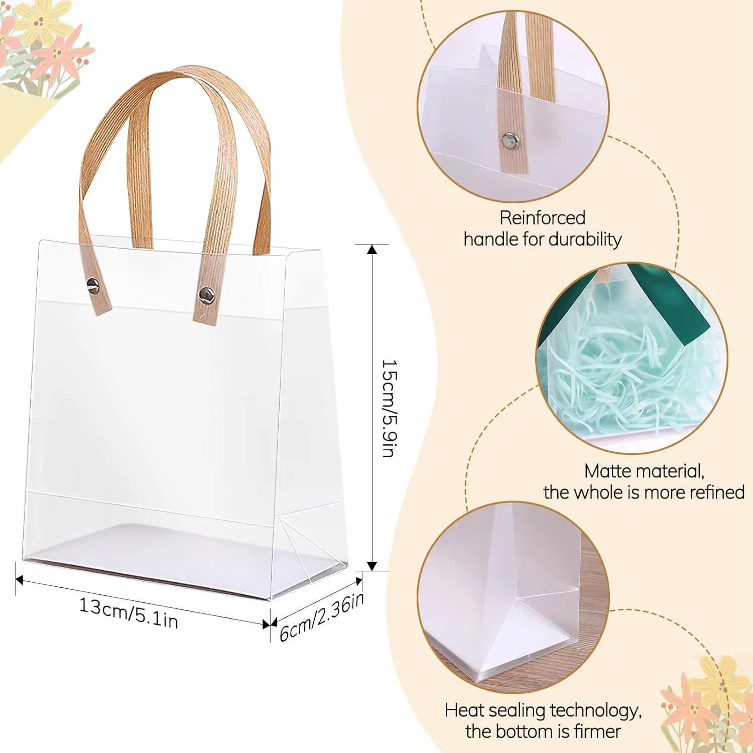 20 pièces sac cadeau de vacances écologique compagnon cadeau bonbons sac cadeau de vacances sac cade