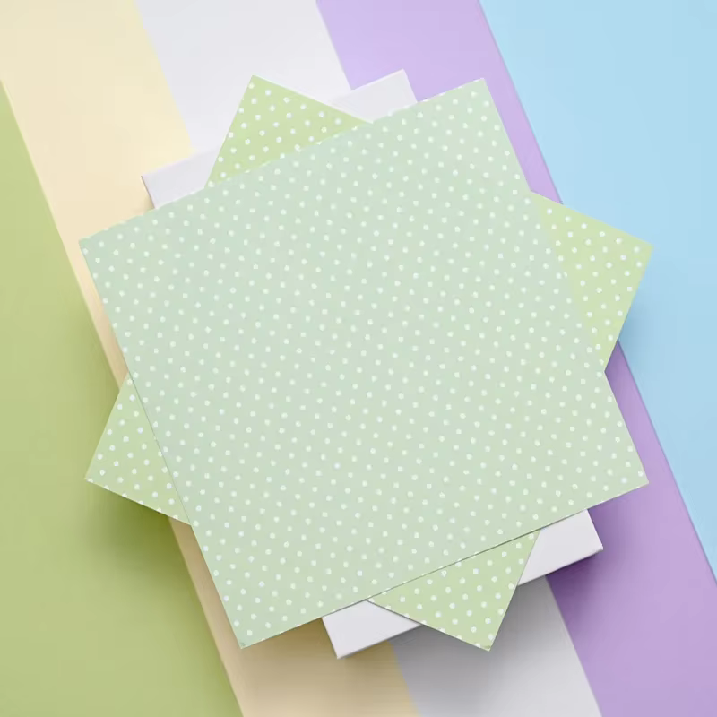Lot de 12 feuilles de papier artisanal à motif de grille de points 6"X 6" pour fonds d'art, fabricat
