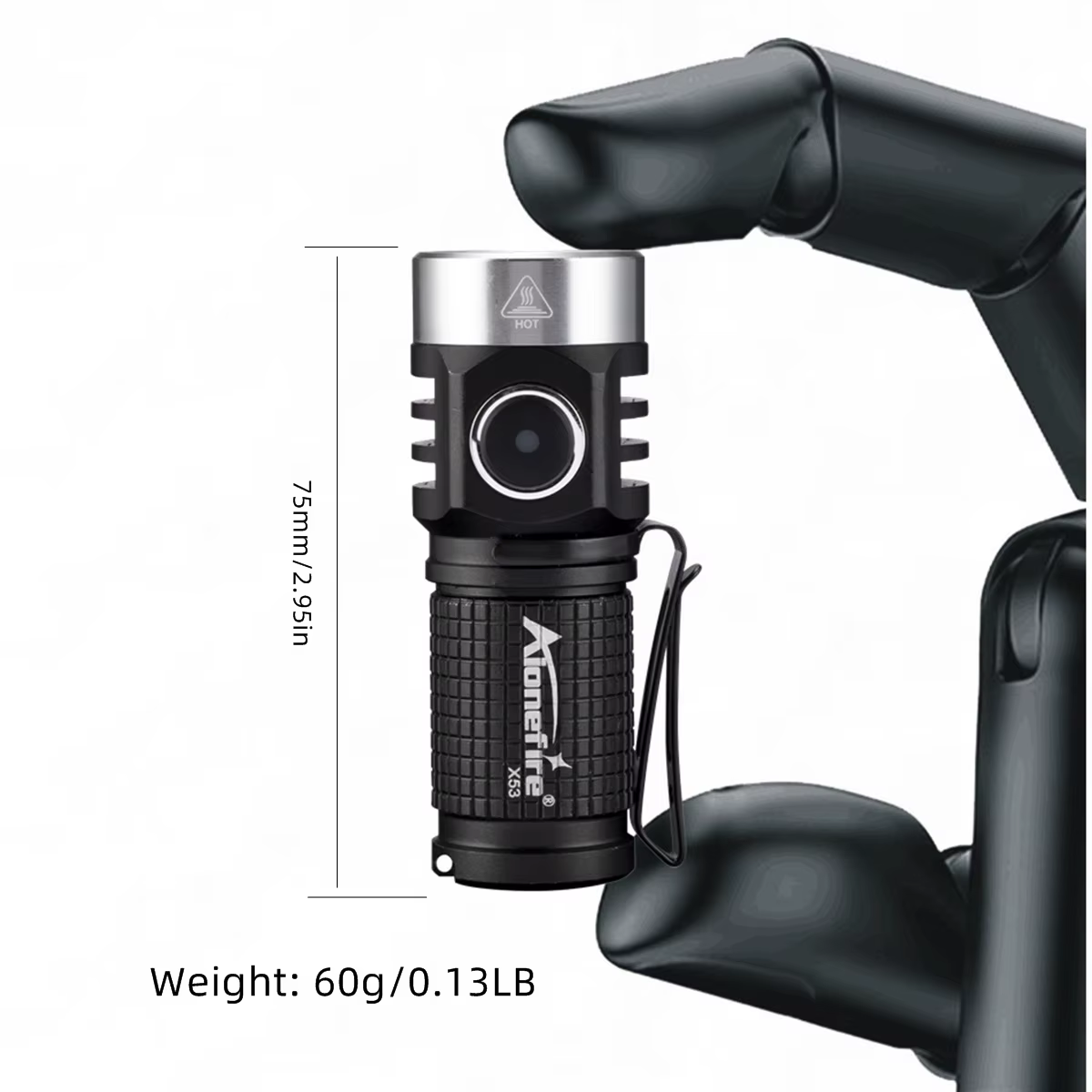 Lampe de poche aste portable, 3x LED lumineuses, lampe de poche à clip, lampe de nuit magnétique, ca