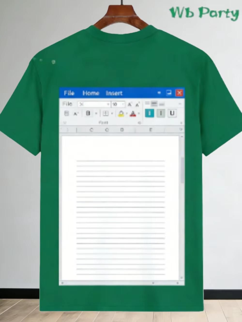 T-Shirt Excel décontracté pour hommes, impression 3D, logiciel de conception, hauts imprimés, Y2k Ho