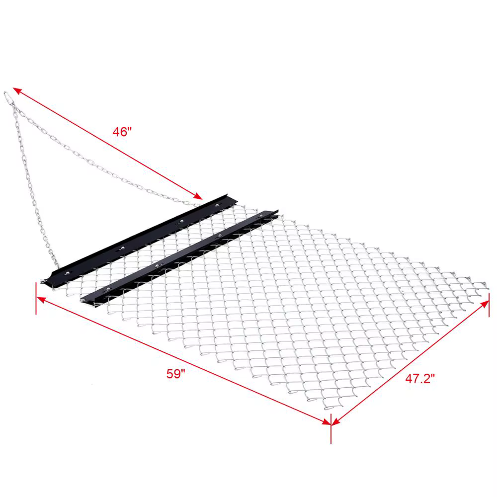 RL Drag Harrow-Harrow de 4x5 pouces pour les dirigeants, pour dropping de paysage ou préparation de 