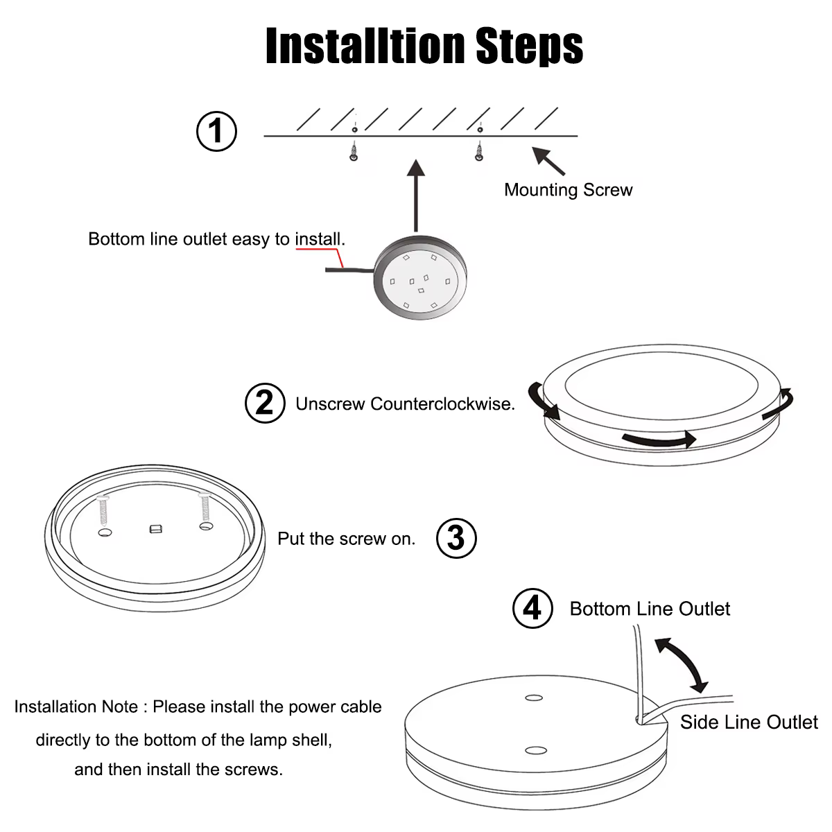 2/4/6/8 pièces 12V 2.5W 230LM LED Downlight encastré plafonnier Spot pour maison caravane camping-ca