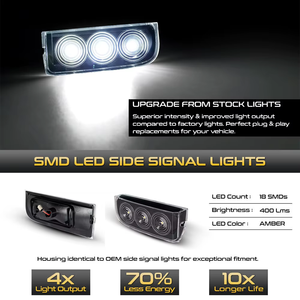 Feux de barrage de secours à LED pour Land Rover Range Rover L322, lampes de pare-chocs arrière, OEM