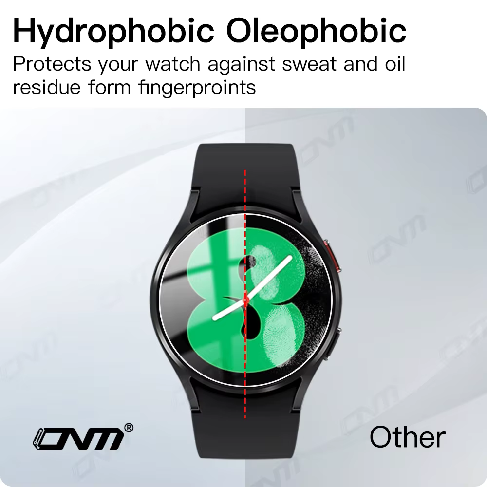 Verre trempé 9H pour Samsung Galaxy Watch 7/6/5/4 40/44mm Classic 43/47mm Pro, protecteur d'écran, F
