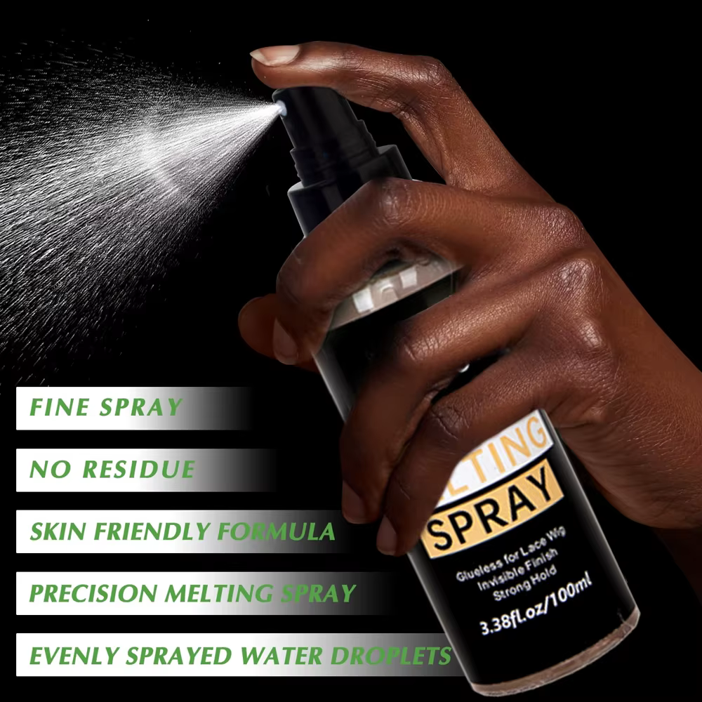 Spray de fusion de dentelle et Spray de maintien, Spray de fusion de perruque, forte tenue de format