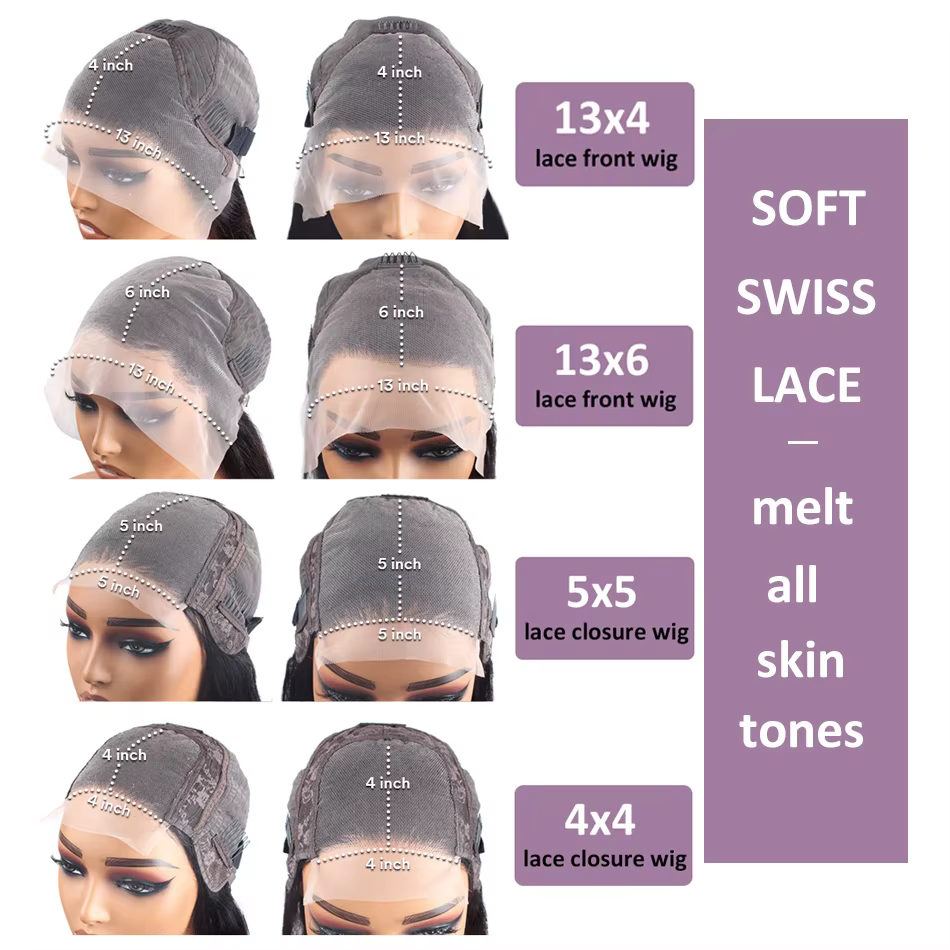 WiggKnitting-Perruque de Cheveux Humains Naturels Ondulés, Dentelle Frontale, Fermeture, HD, 13x6, 5