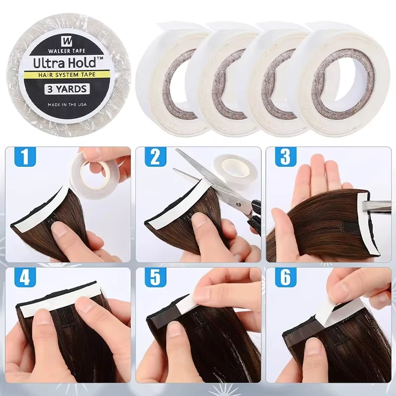 Ruban adhésif double face pour système capillaire Ultra Hold, 3 yards/12 yards/36 yards, pour extens