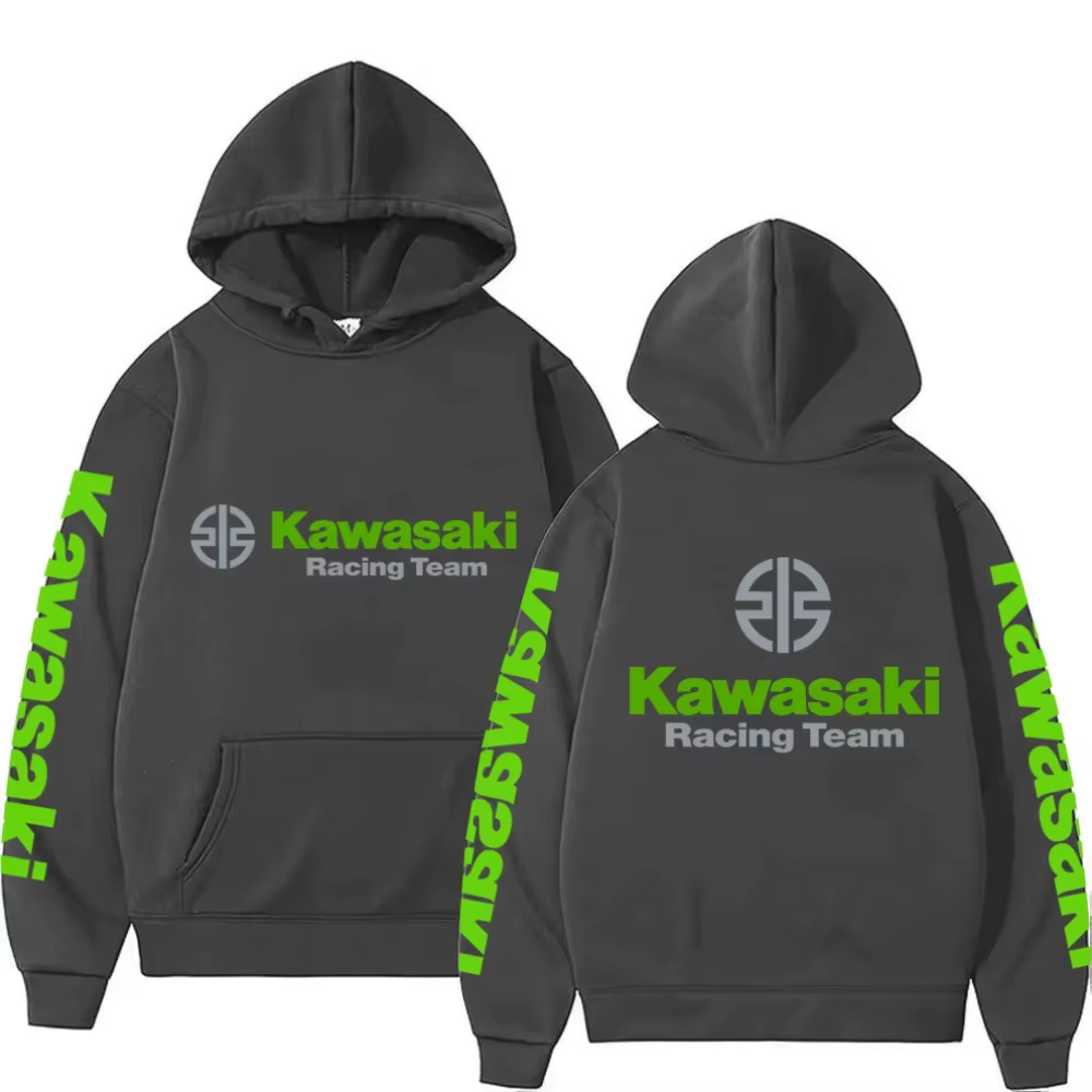 2025 nouveau printemps et automne hommes nouveau logo de moto Kawasaki sweat à capuche pour femme dé