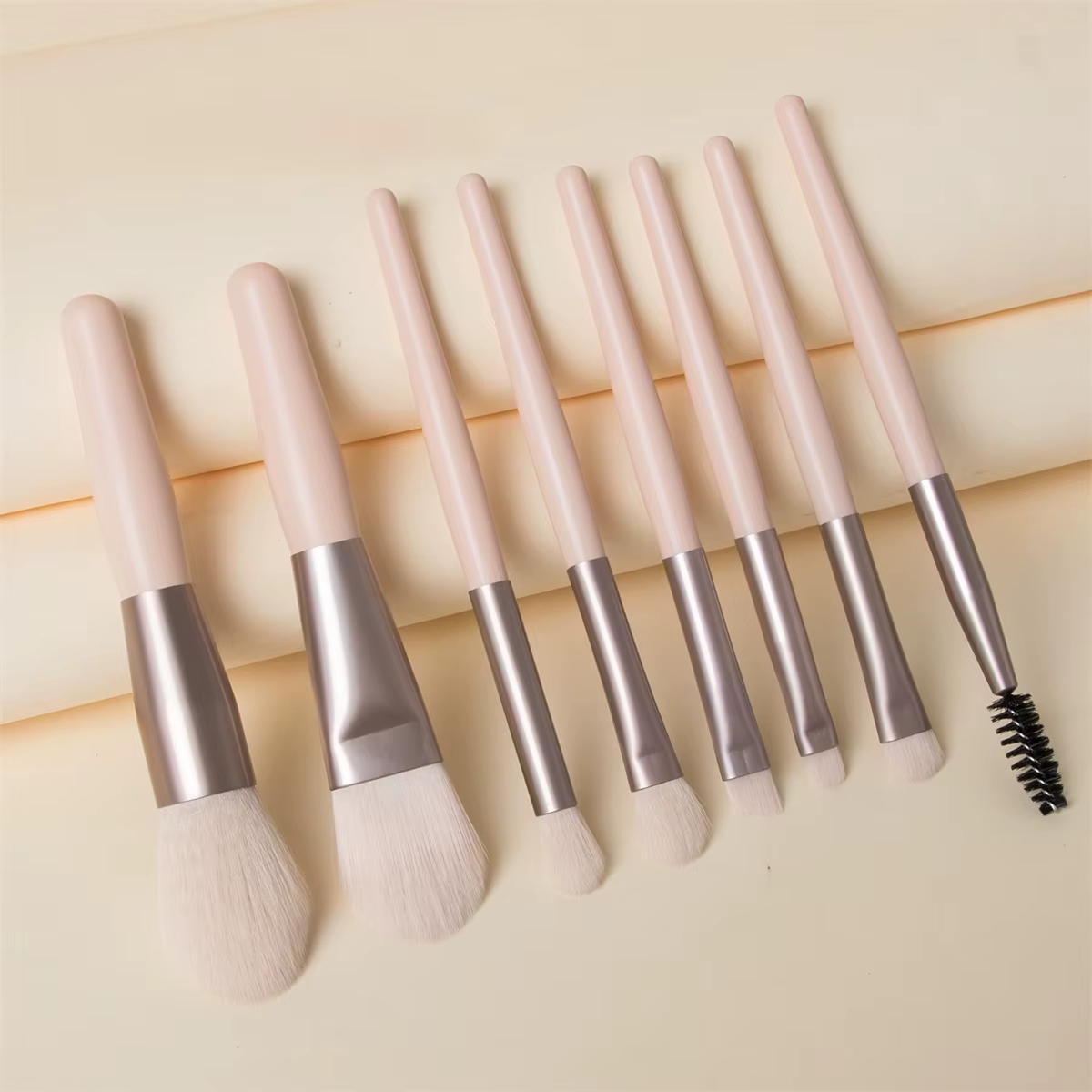 Ensemble de pinceaux de maquillage doux et moelleux, 8 pièces, pour fond de teint, Blush, poudre, fa