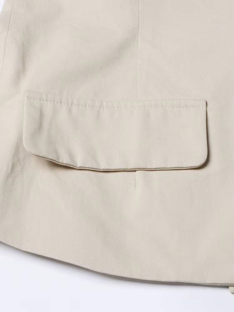 TWOTWurea YLE-Veste à Simple Boutonnage pour Femme, Patchwork Solide, Col Slash, Manches Courtes, Ma