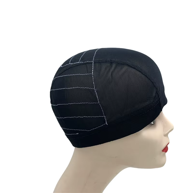 Bonnet de perruque en forme de dôme en maille avec bande sans colle pour débutants, 4x 4/5x 5/13x 4/