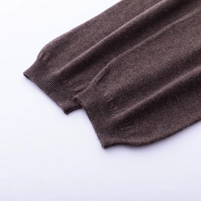 Pantalon plat en laine Pure pour femme, ample, taille haute, tricoté, en cachemire, groupé, nouvelle