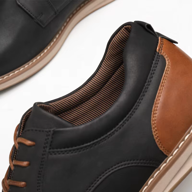 BHKH nouvelles chaussures pour hommes printemps/été en cuir Pu chaussures décontractées respirantes 