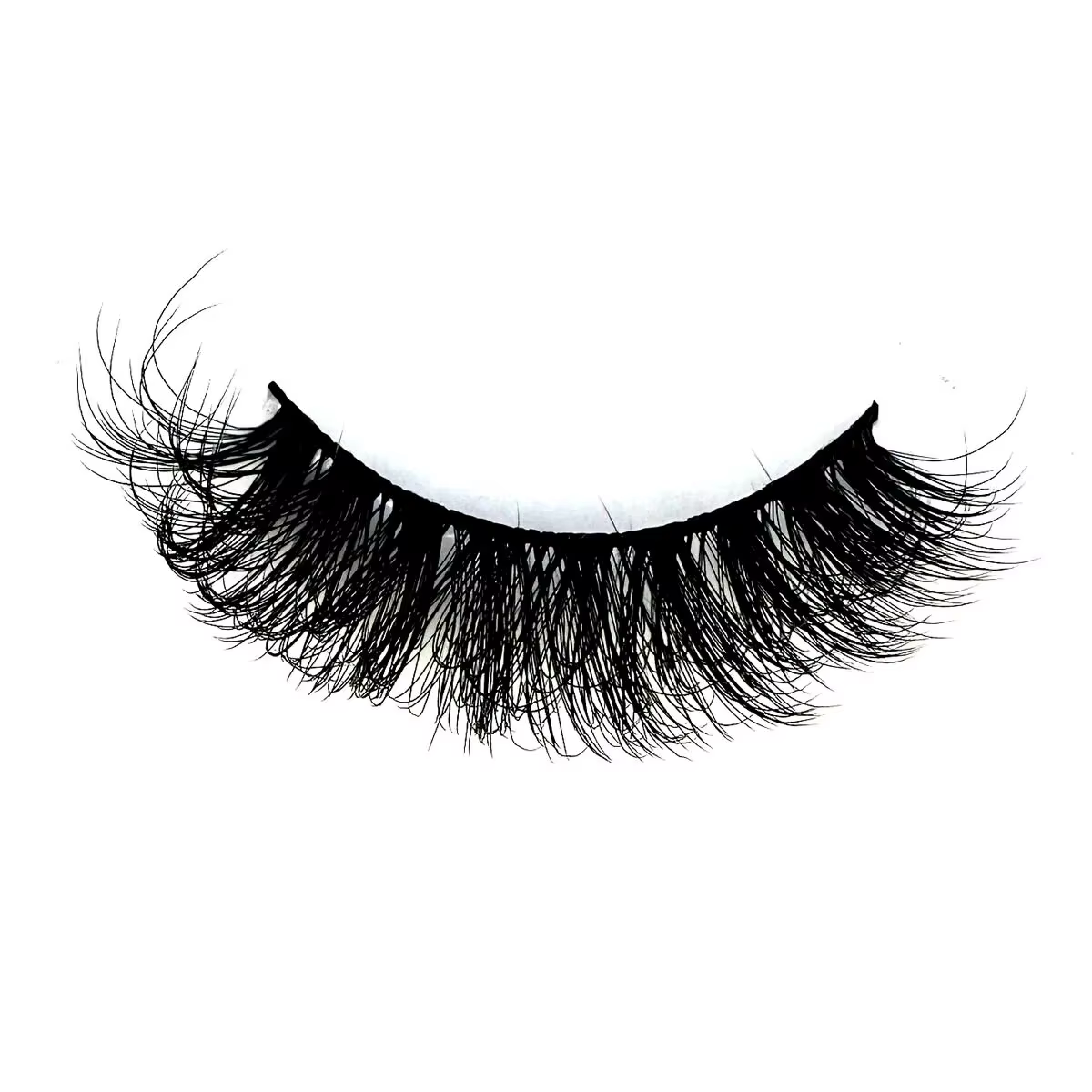 Faux-Cils en Faux Vison 8D Effet Oeil de Chat, Pack de Cils Volumineux, Touffus, Dramatique, Longs, 