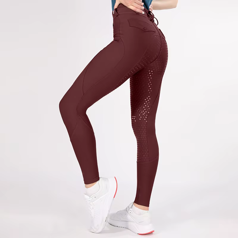 MXLLhr-Leggings d'équitation en silicone pour femmes, collants de siège complet occidental, pantalon