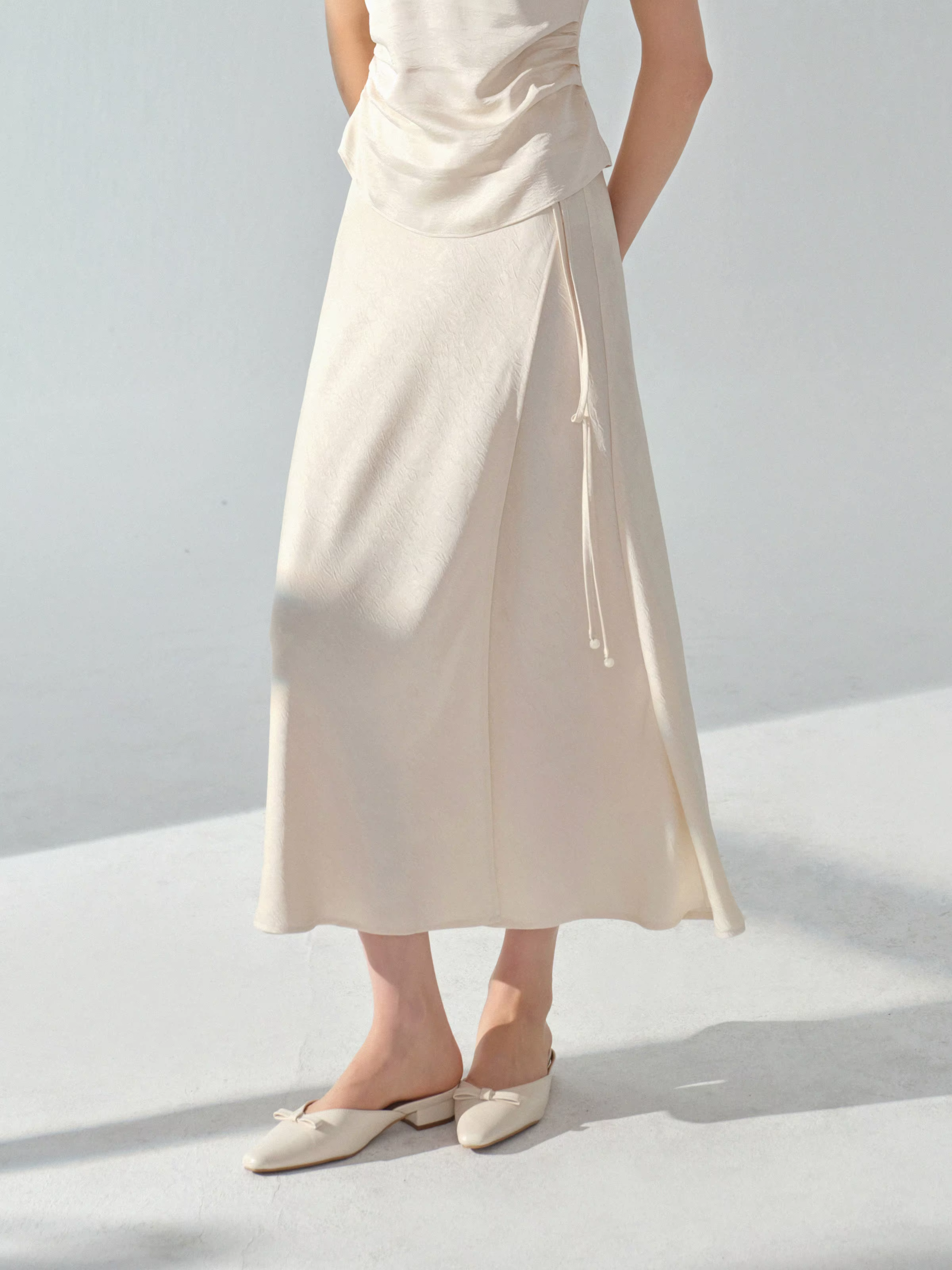 Robe longue en Jacquard élégante, Style chinois, sans manches, coupe drapée, tenue d'inspiration Vin