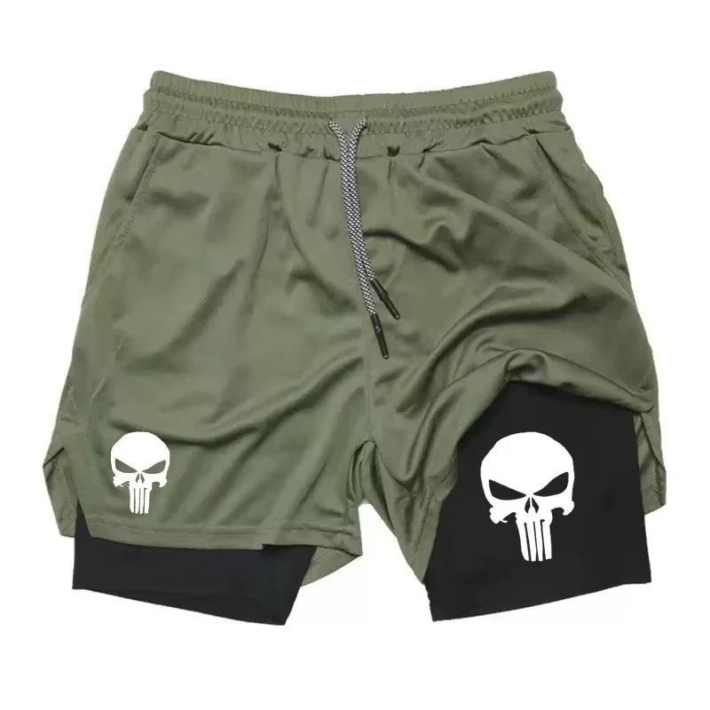 Short de Performance 2 en 1 pour hommes, nouveau short de sport à séchage rapide avec poche pour tél