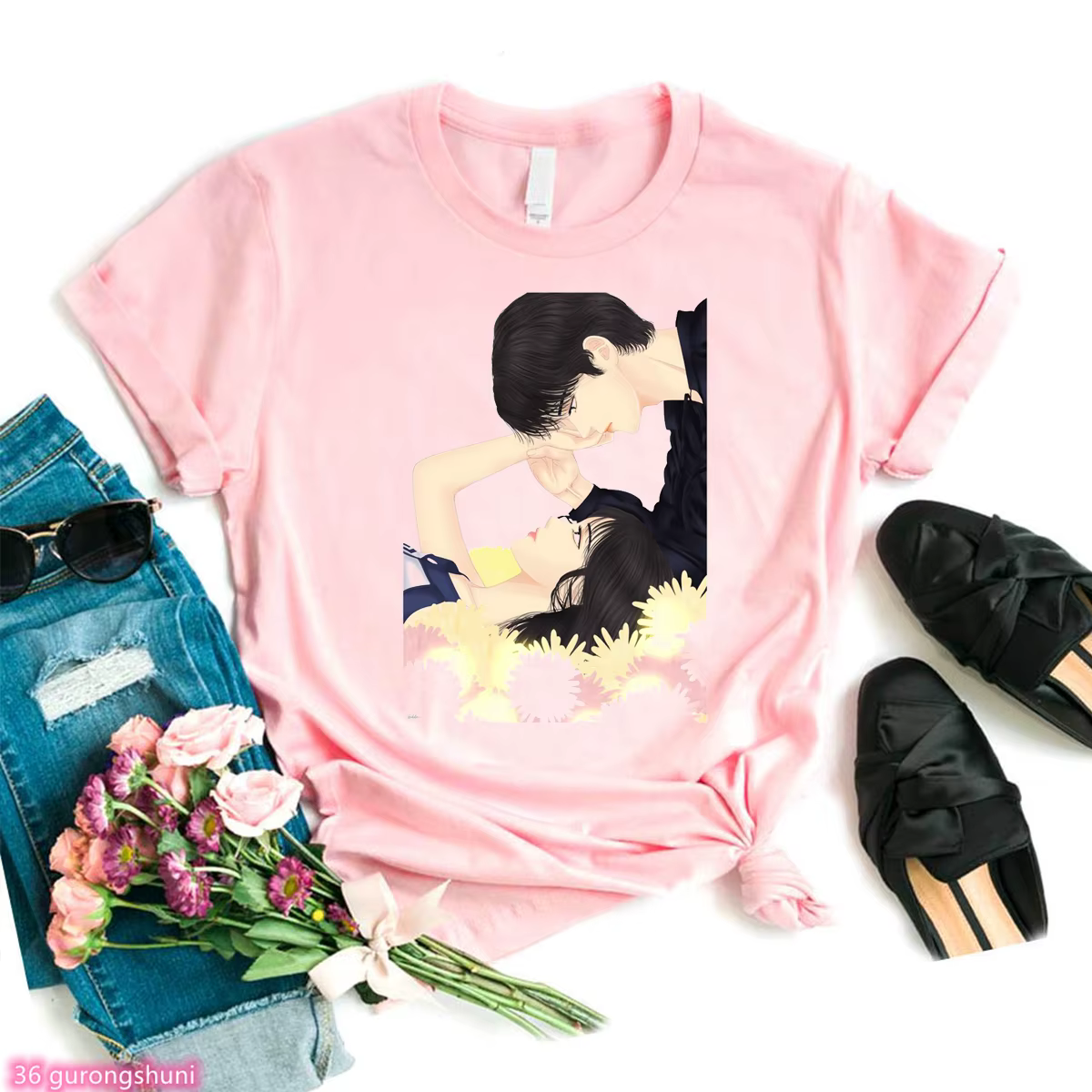 T-shirt imprimé graphique My Demon pour femme, série télévisée coréenne, tendance de la mode des ann