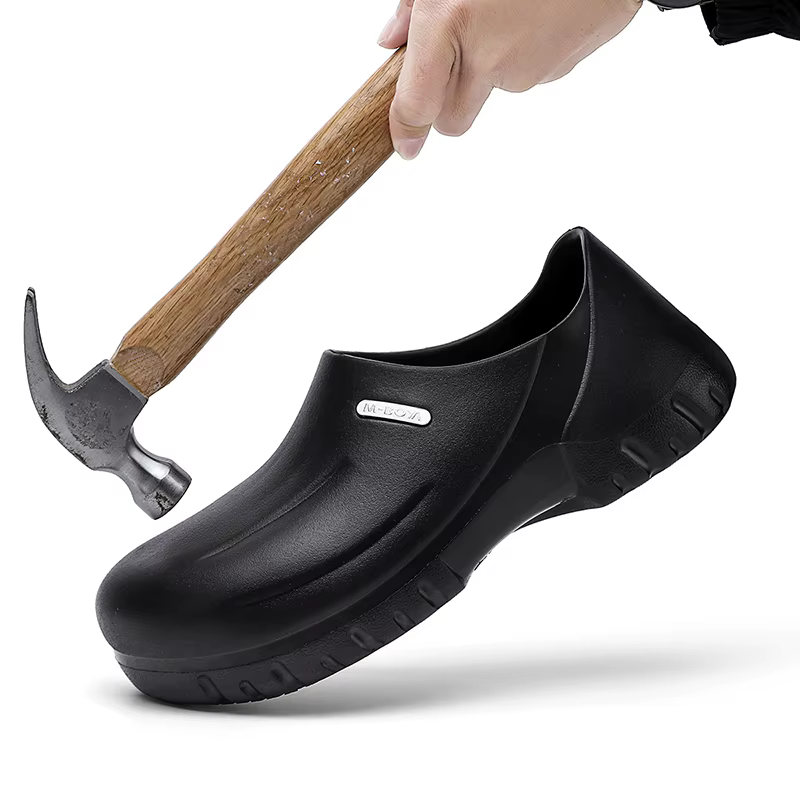 Sabots de sécurité de cuisine professionnels, chaussures de travail de Chef imperméables avec embout