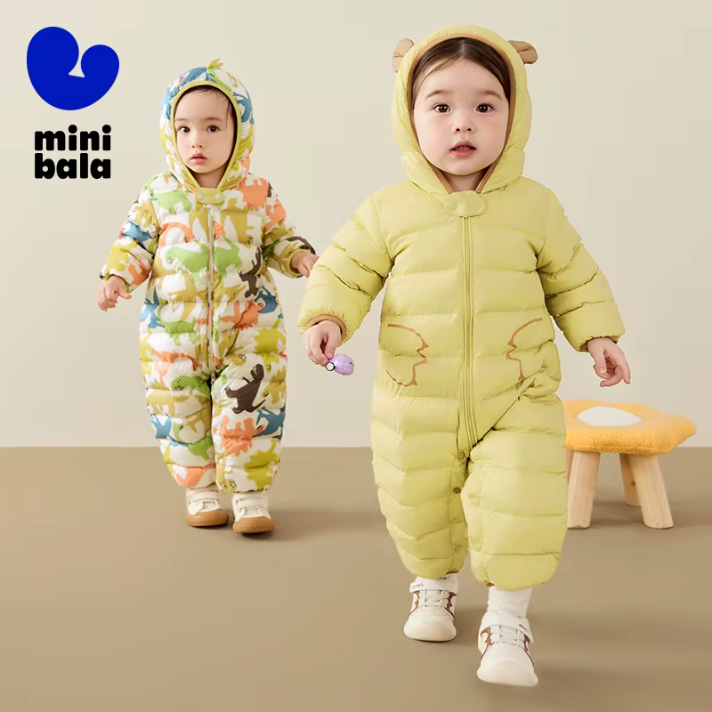 Mini Bala enfants vers le bas barboteuse hiver coupe-vent imperméable mignon combinaison chaude