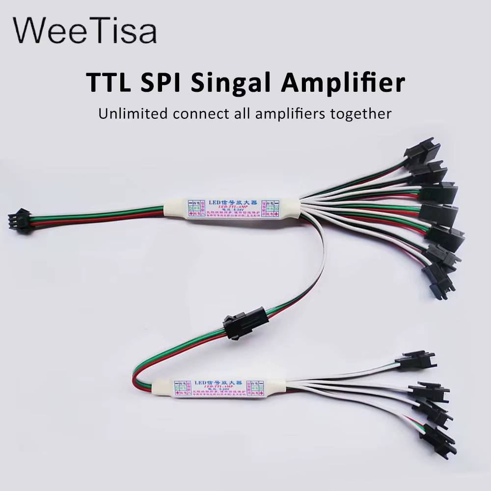 Mini amplificateur de Signal LED TTL Pixel DC 5V 12V 24V pour WS2811 WS2812B SK6812, bande lumineuse