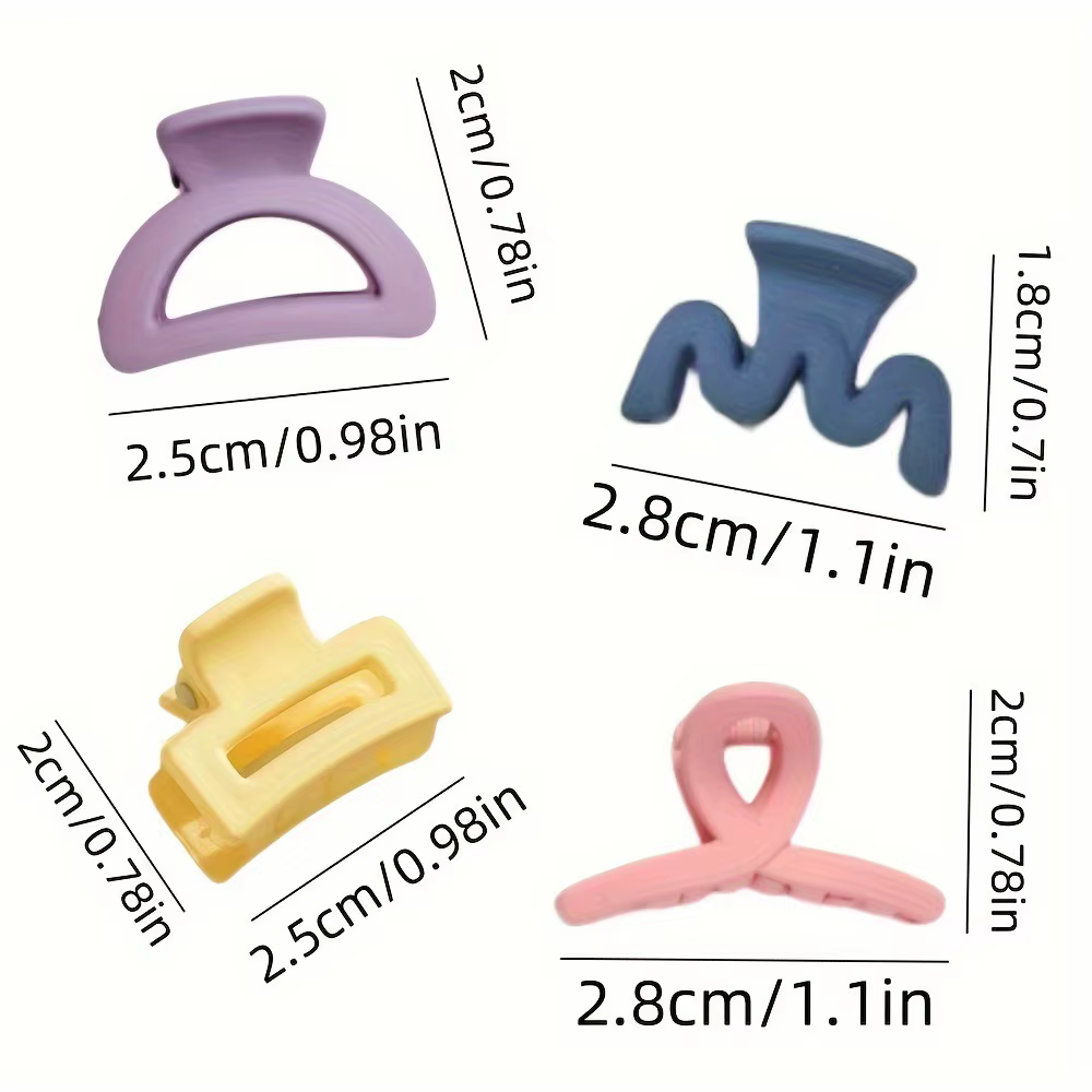 Pinces à cheveux creuses mates de couleur unie, Barrettes de capture de couleur bonbon, accessoires