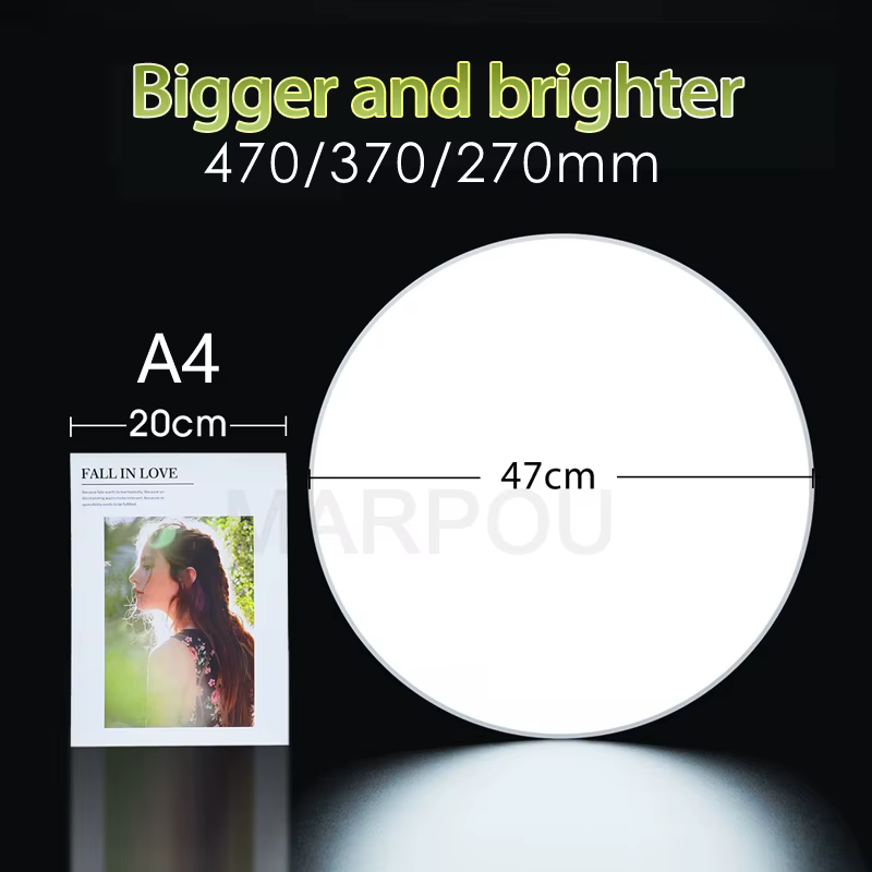 MARPOU plafonnier intelligent lampe à LED pour chambre grandes plafonniers lumières LED avec télécom