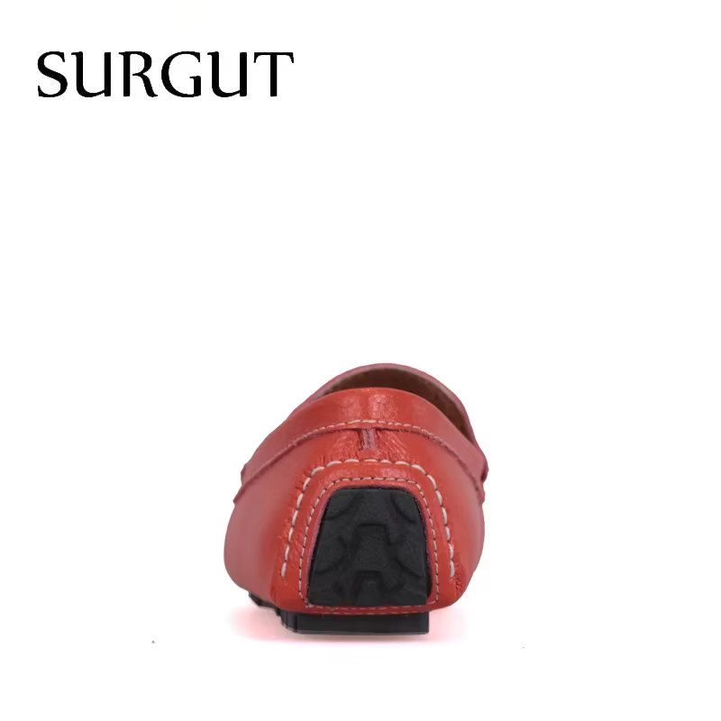 SURGUT – chaussures plates en croûte de cuir de vache pour hommes, mocassins de marque, chaussures d