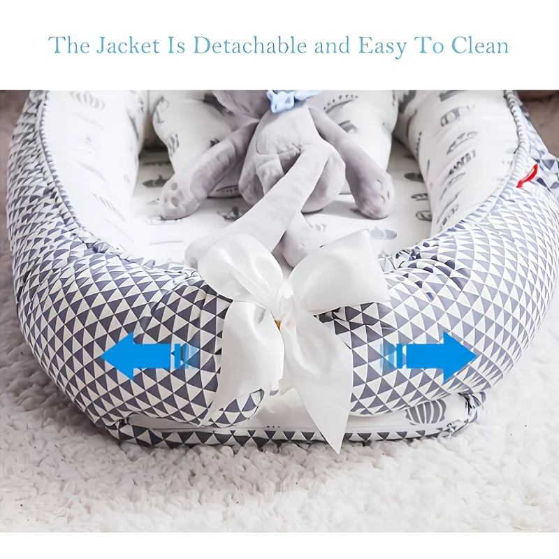 Nid de bébé pour dormir, chaise longue pour nouveau-né, en coton, respirant, réglable, berceau dans 