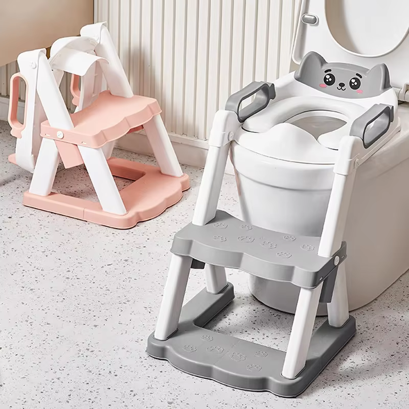 Nouveau siège de toilette pliable pour enfants, coussin d'apprentissage de la propreté portable pour