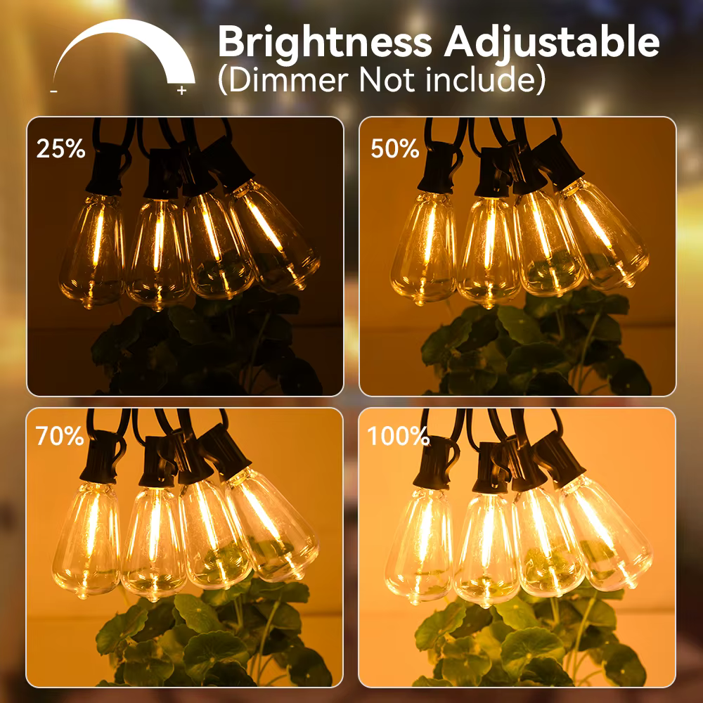Guirxiété lumineuse LED ST38, lumière dégradée, décoration de mariage, jardin, étanche, extérieur, 7