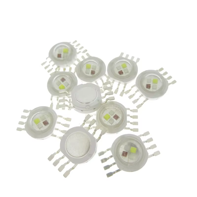 Puce LED COB colorée pour scène, RVB, RGBW, RGBWY, RGBWYV, 3W, 4W, 6W, 8 W, 9W, 10W, 12W, 15W, 18 W,