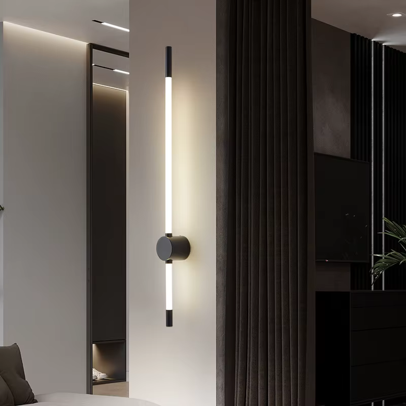 Moderne LED longues appliques murales pour chambre éclairage salon fond décorer escaliers lampe hôte