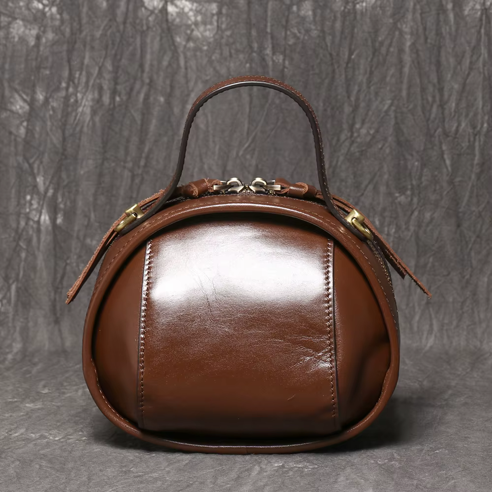 LUOKIR – sac à bandoulière en cuir véritable pour femmes, couche supérieure en peau de vache, sac à 