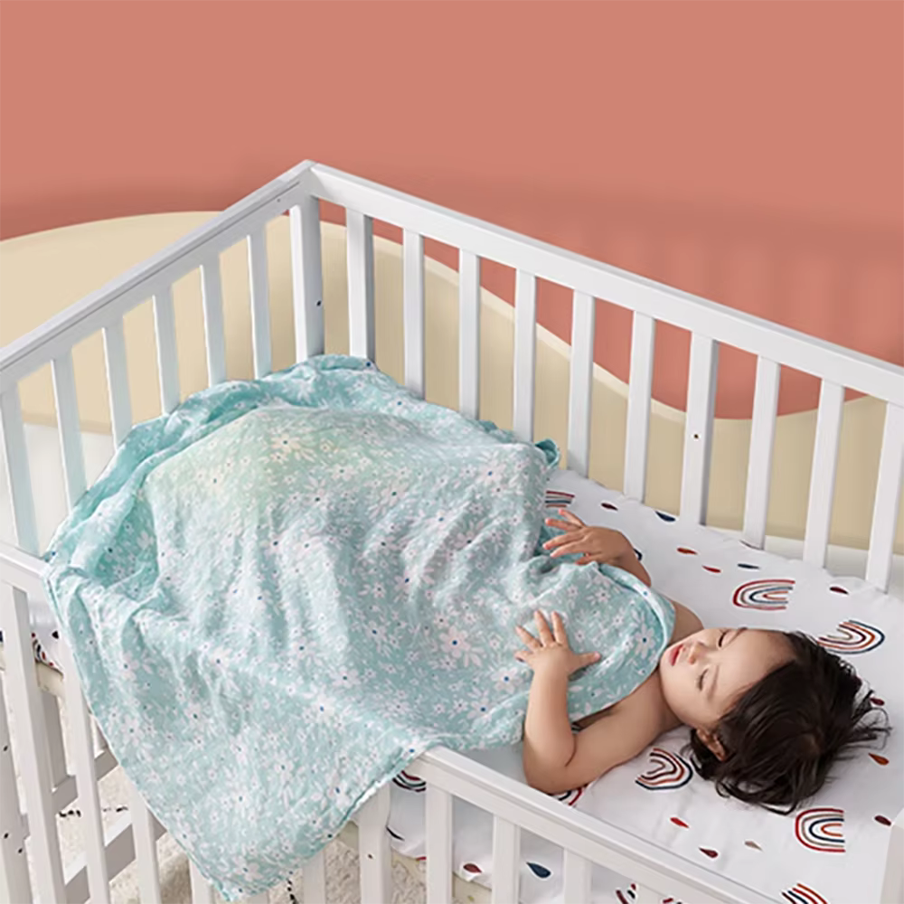 Couverture d'emmaillotage en mousseline pour bébé, serviette de bain douce pour nouveau-né, coton de